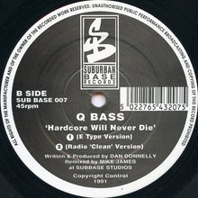 Load image into Gallery viewer, Q Bass* : Hardcore Will Never Die (12")