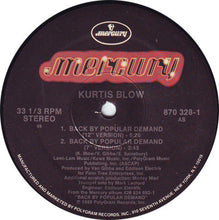 Load image into Gallery viewer, Kurtis Blow : Back By Popular Demand (12", Single)