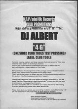 Load image into Gallery viewer, DJ Albert : 4G (12", S/Sided, Promo, TP)