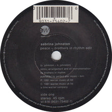 Load image into Gallery viewer, Sabrina Johnston : Peace (7", Single)