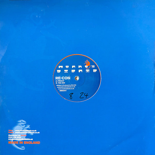 Re-Con - Finally / The Sun - Monkey Bizniz - MBIZ001 4