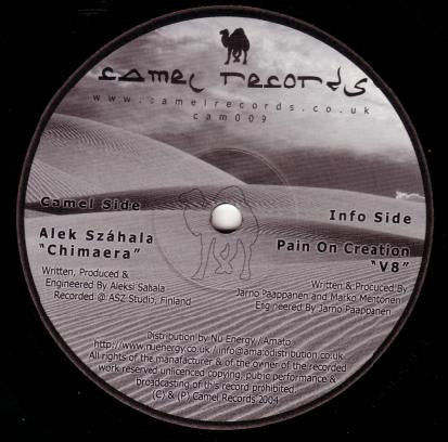 Alek Száhala / Pain On Creation - Chimaera / V8 - Camel Records - cam009 - 12" - Vinyl -  Very Good Plus (VG+)