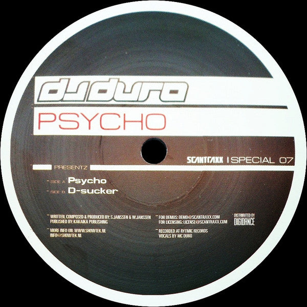 DJ Duro : Psycho (12")
