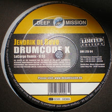 Load image into Gallery viewer, Jendrik De Ruvo : Drumcode X (12", Ltd)