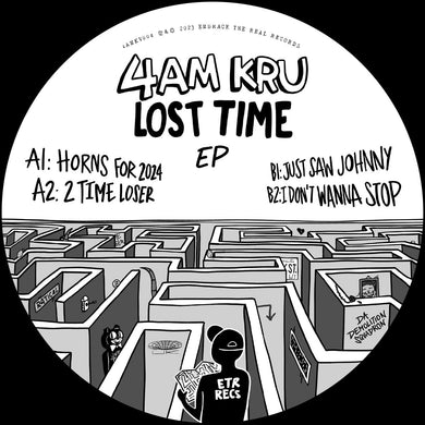 4am Kru - Lost Time EP - Horns for 2024 - Embrace The Real Records - 4AMKV004 - 12