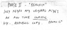 Load image into Gallery viewer, Phase II : Reachin' (12", W/Lbl)