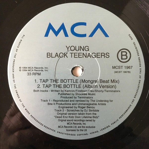 Young Black Teenagers : Tap The Bottle (12")