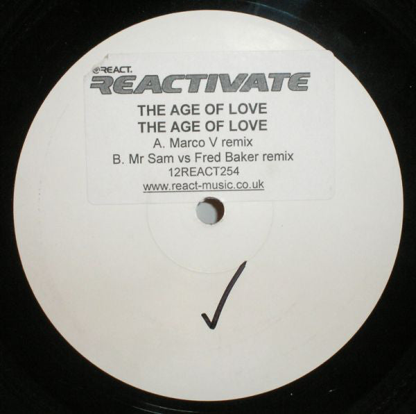 Age Of Love : The Age Of Love (12", W/Lbl)