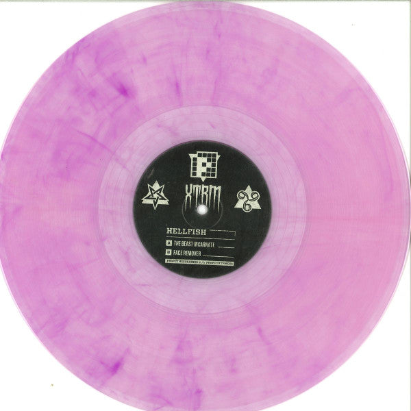 Hellfish - The Beast Incarnate / Face Remover - PRSPCT XTRM - PRSPCTXTRM014 - 12" Purple Transparent Vinyl - Vinyl - Very Good Plus (VG+)