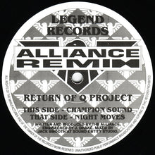 Load image into Gallery viewer, Q Project : Champion Sound &amp; Night Moves (Alliance Remixes) (12",45 RPM)