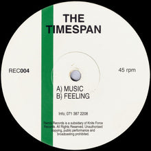 Load image into Gallery viewer, The Timespan : Music / Feeling (12")
