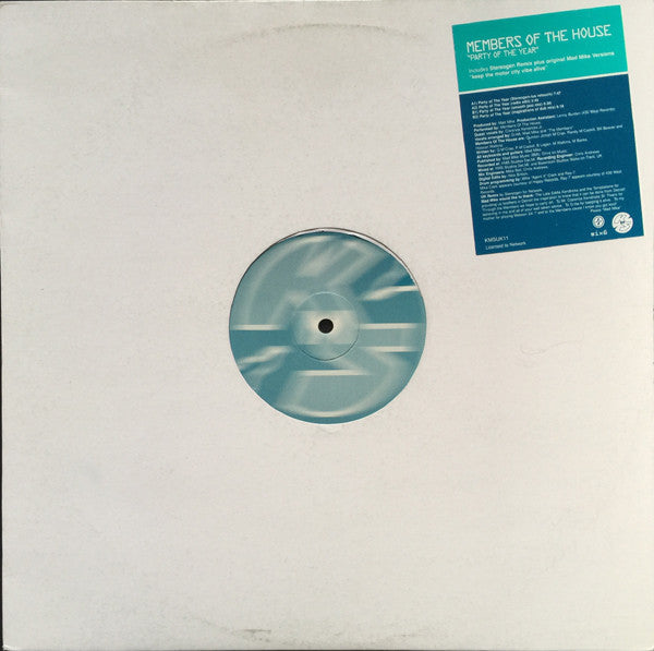 Members Of The House - Party Of The Year - KMS - KMS UK11 - 12" - Vinyl -  Very Good Plus (VG+)