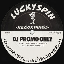 Load image into Gallery viewer, DJ Crystl ... Slipmaster J : Frantic Situation / Drop X.T.C (12", Promo)