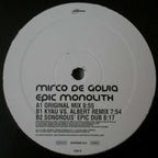 Mirco de Govia : Epic Monolith (12")