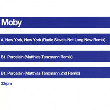 Load image into Gallery viewer, Moby : New York, New York • Porcelain • Remixes (12", Single)