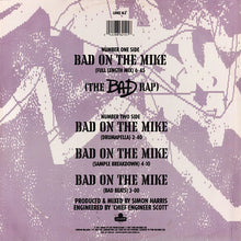 Load image into Gallery viewer, Simon Harris Featuring 3 Boom MC's : Bad On The Mike (12")