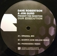 Load image into Gallery viewer, Dave Robertson &amp; Jon Gurd Present  The Rendition : Our Execution (12")