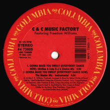 Load image into Gallery viewer, C + C Music Factory Featuring Freedom Williams : Gonna Make You Sweat (Everybody Dance Now) (12", Pic)