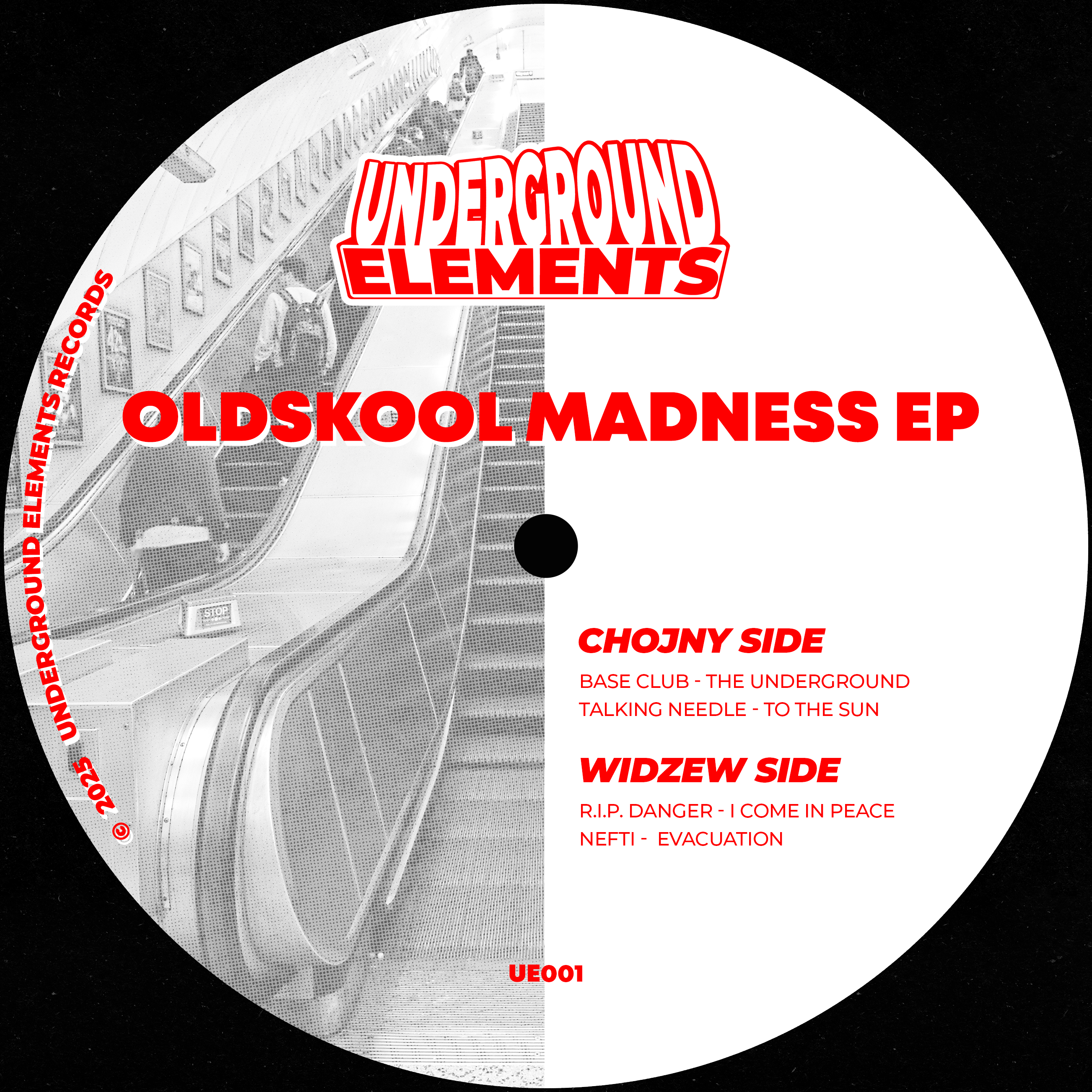 Base Club / Talking Needle / R.I.P. Danger / Nefti - Oldskool Madness EP - Underground Elements Records – UE001 - 12" Vinyl Import