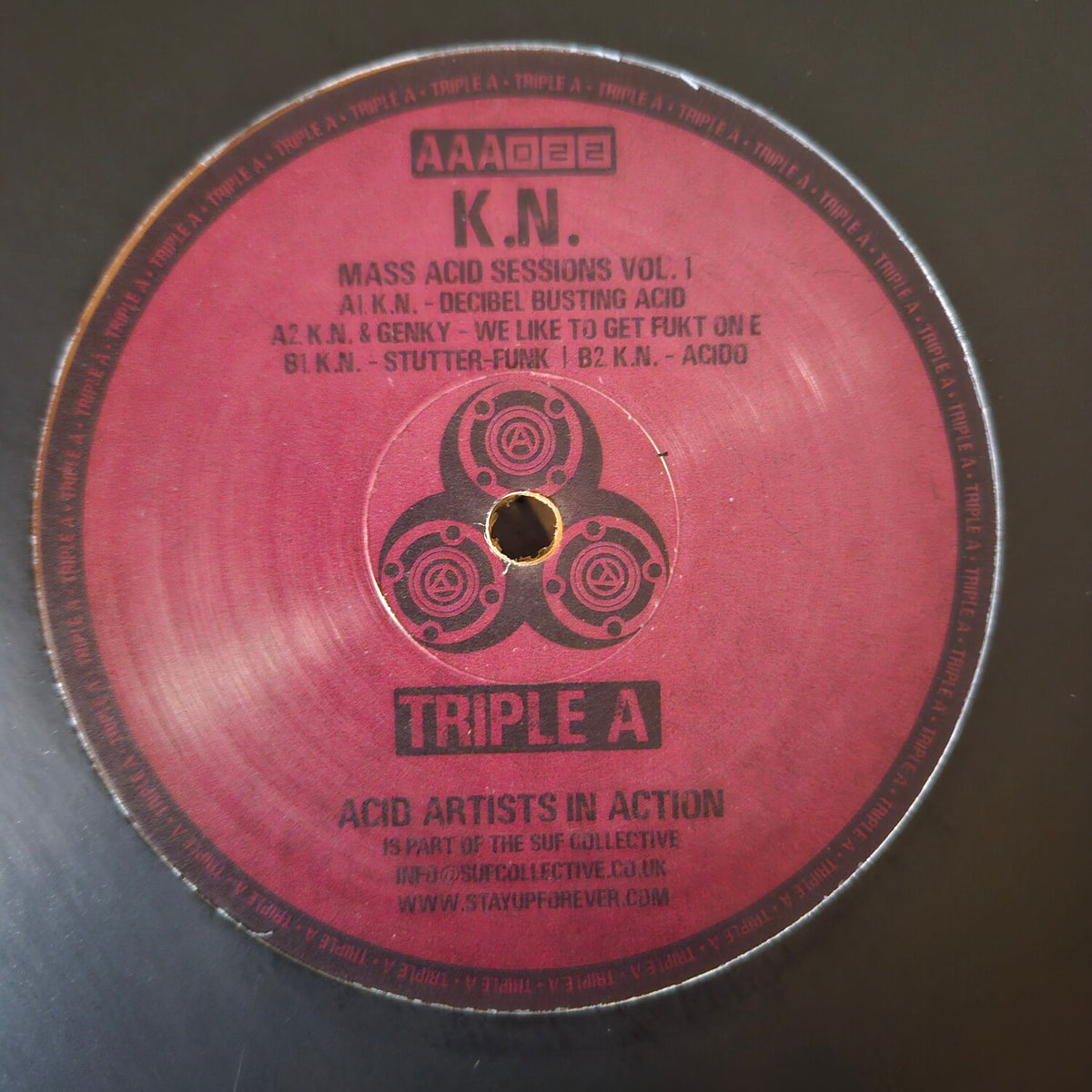 K.N. - Mass Acid Sessions Vol. 1 - AAA022 label