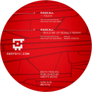 Radicall - Build Me Up [incl. bungle remix] - ABS12010 - Absys Records -12"  Vinyl