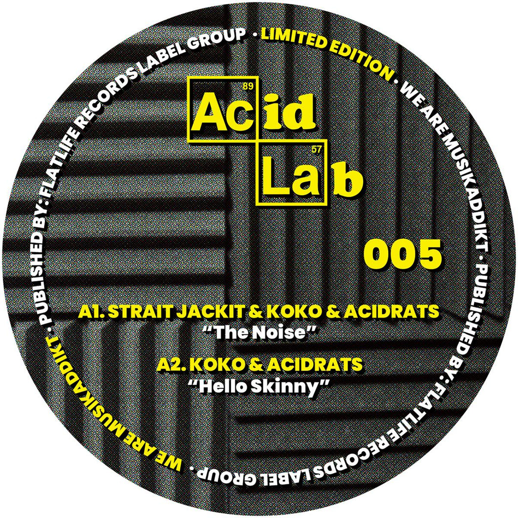 Strait Jackit, Koko, AcidRats and Others - AcidLab 005 [silver colored vinyl] - AcidLab - ACIDLAB005 - 12