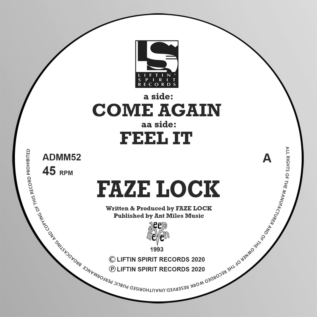 FAZELOCK - Come Again - Feel It - Liftin Spirit Records - ADMM52 - 12 ...