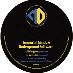 Immortal Minds & Underground Software - No Stopping / Moves You EP - AKO Major Defence - AKOMD009 - 12" Vinyl