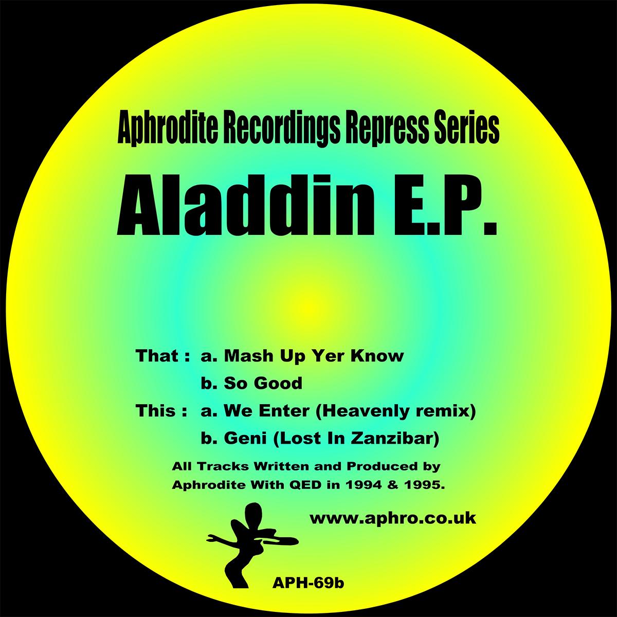 Aphrodite Recordings - Aladdin EP - Aphrodite -Mash Up You Know/ We  Enter Remix -12" Vinyl - APH-69