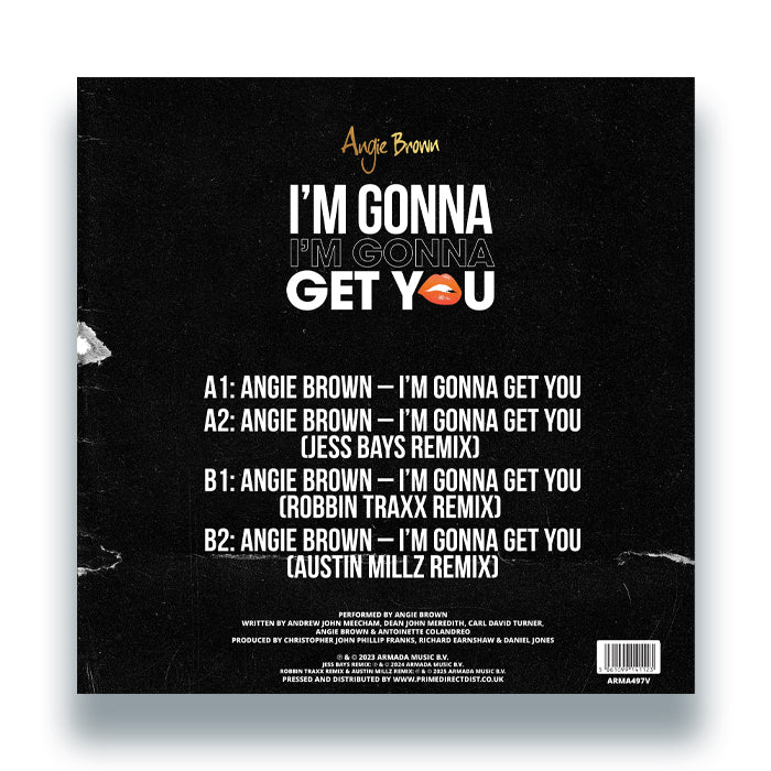 Angie Brown - I'm Gonna Get You - ARMA497V back