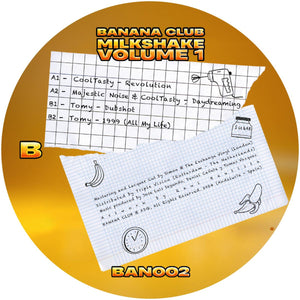 Banana Beats - CoolTasty/ Majestic Noise / TOMY - 4 track 12"  Vinyl - Ban02 - Banana Club - Milkshake Volume 1 - Spanish Breaks