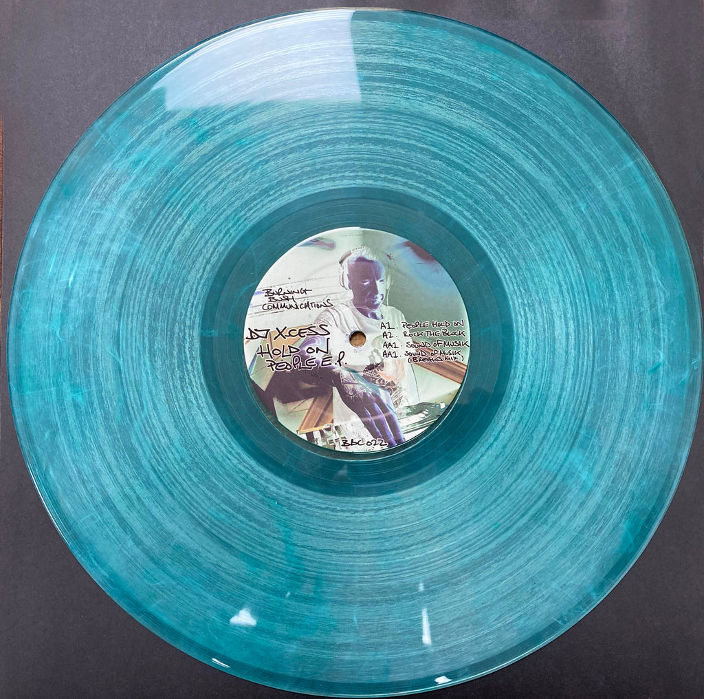DJ X-cess - Hold On People EP  - Burning Bush Communications - BBC022 -  Minty Ice / or Black 12" Vinyl + digital