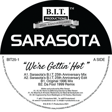Sarasota - We’re Gettin’ Hot - 25th Anniversary Mixes - B.I.T Productions - 12