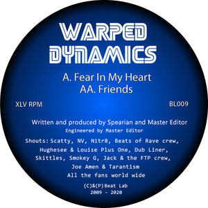 Beat Lab - Warped Dynamics - Fear In My Heart  - Beat Lab 09 - BL009 - 12" Vinyl