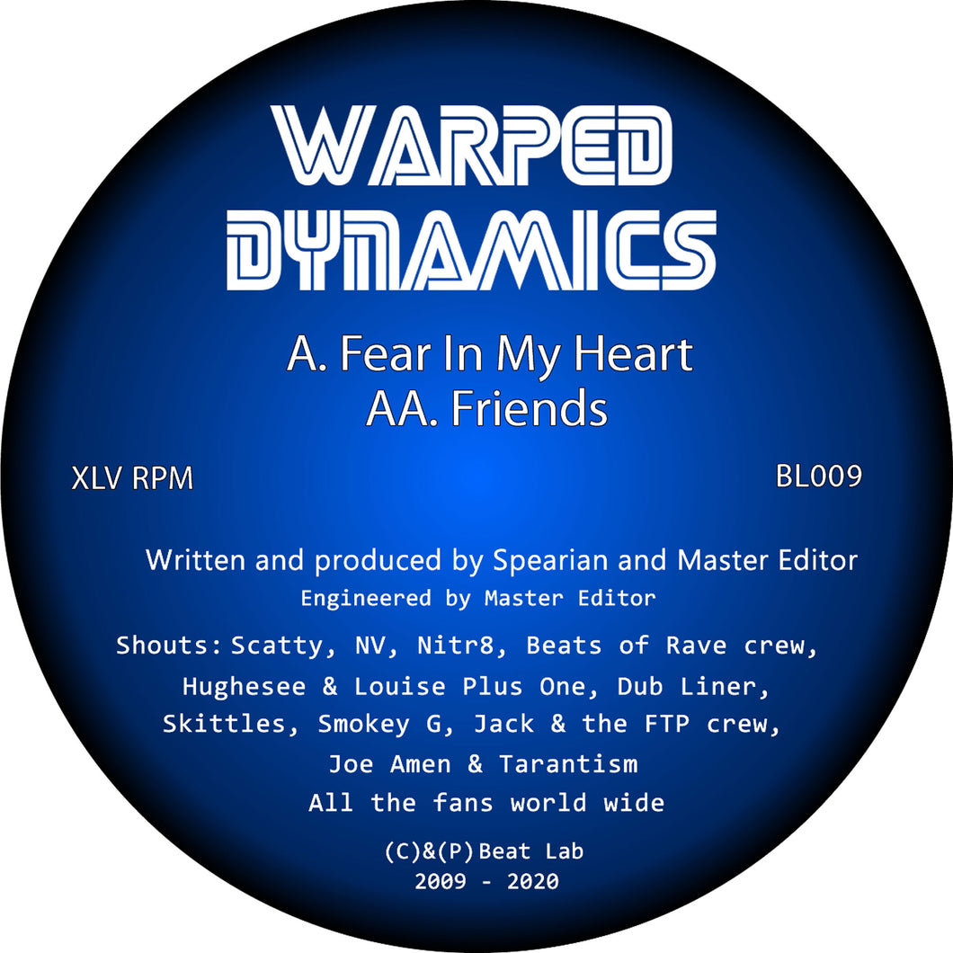 Beat Lab - Warped Dynamics - Fear In My Heart  - Beat Lab 09 - BL009 - 12