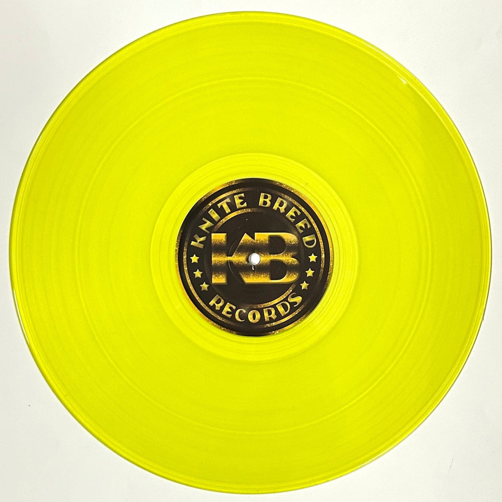 Mr Buzz With Mr Bradders - The Galactic Vibes EP - Knitebreed Records - BREED46 - Old Skool - 12" Yellow Vinyl Version