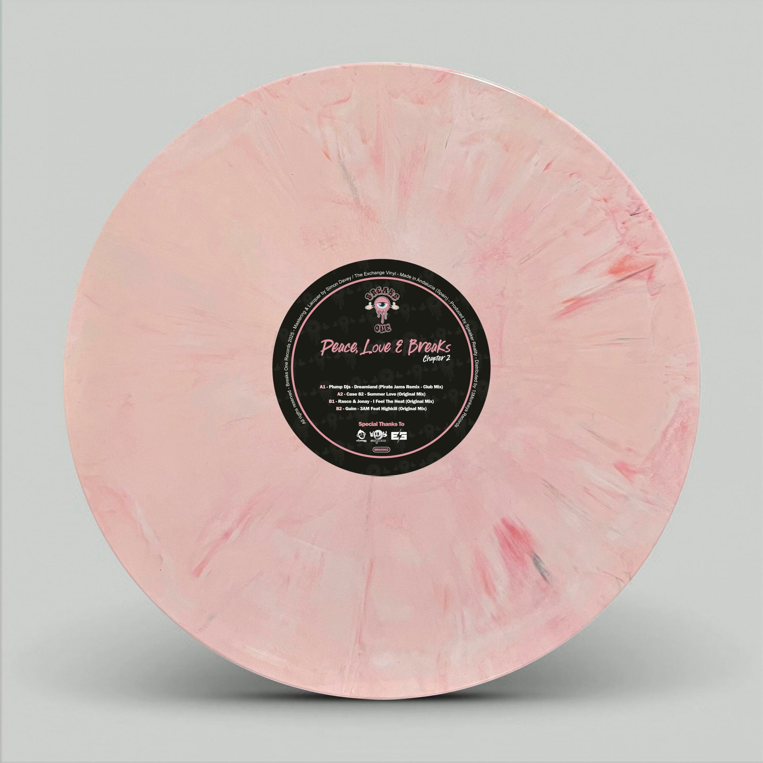 Plump DJs / Case 82 / Rasco & Jonay - Peace, Love & Breaks - Chapter 2 - Breaks One – BRKO002 - 12" Strawberry Milkshake - Vinyl