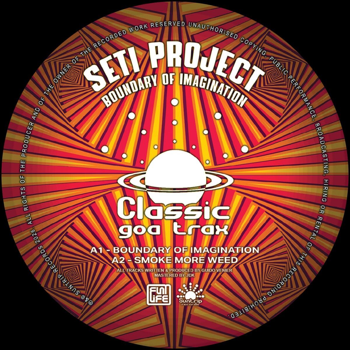 SETI Project - Boundary Of Imagination EP - CGTEPV04 A side label