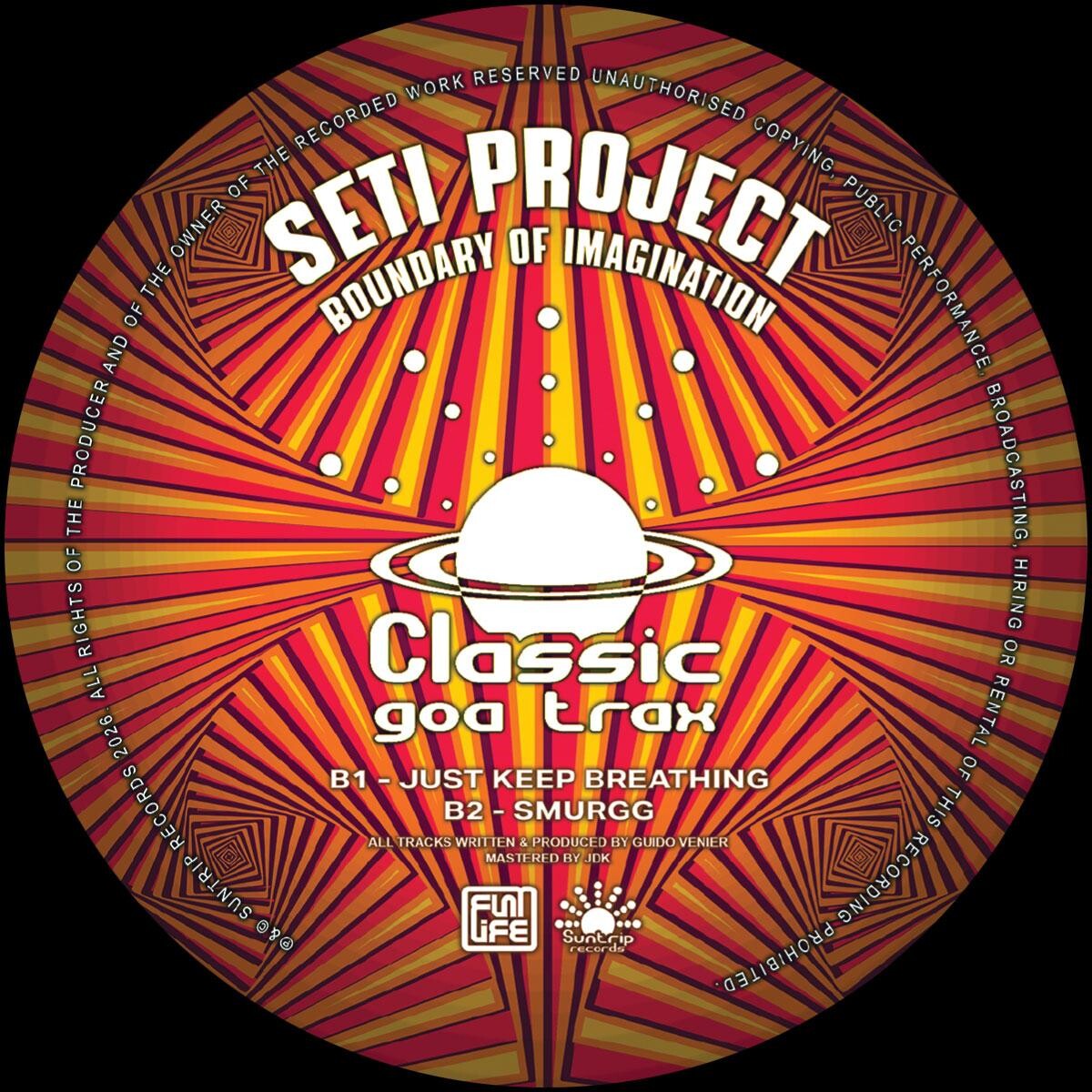 SETI Project - Boundary Of Imagination EP - CGTEPV04 B side label
