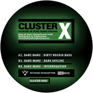 Darc Marc - Cluster Records - Dirty Rockin Bass [green vinyl] - CLUSTERX002RP2 - 12" Vinyl - Acid Techno