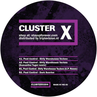 Cluster Records - Dirty Warehouse Techno  - Pest Control - Acid Techno - 12