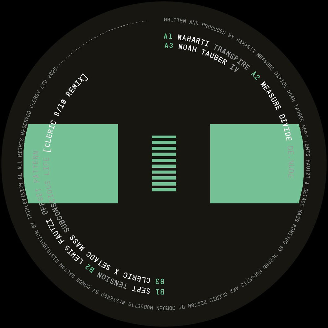 Maharti, Measure Divide, Noah Tauber and Others - Clergy 10 Years | India [label sleeve] - Clergy - CRGX8 - 12