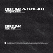 Load image into Gallery viewer, Break &amp; SOLAH - Raise Your Hands / Short Stuff [printed sleeve / transparent coloured vinyl] - Critical Music - CRIT259 - 10&quot; Vinyl