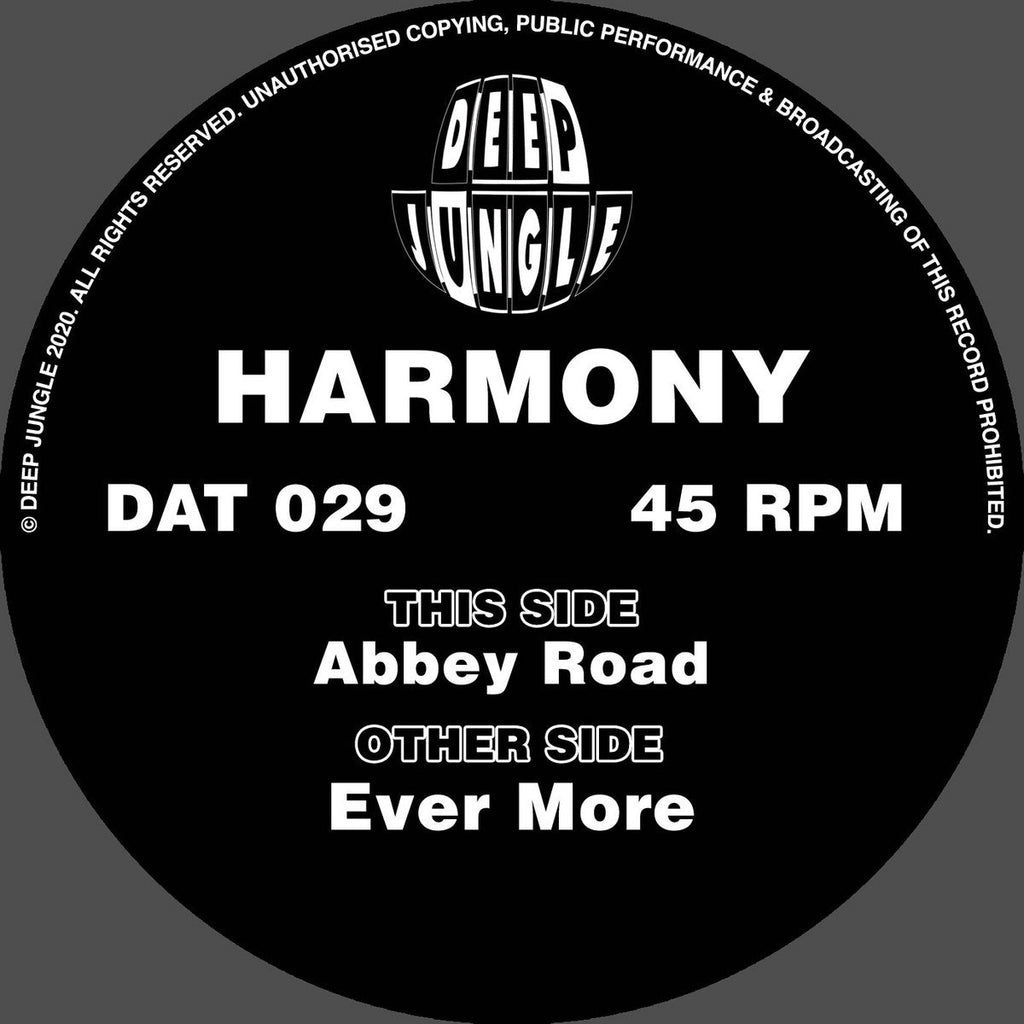 Harmony - Deep Jungle - Abbey Road EP - DAT029 - 12" Black Vinyl