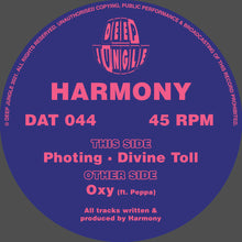 Load image into Gallery viewer, Deep Jungle -  Harmony - Oxy Ft Peppa / Photing / Divine Toll - DAT044SE - 12&quot; Blue and Purple Vinyl