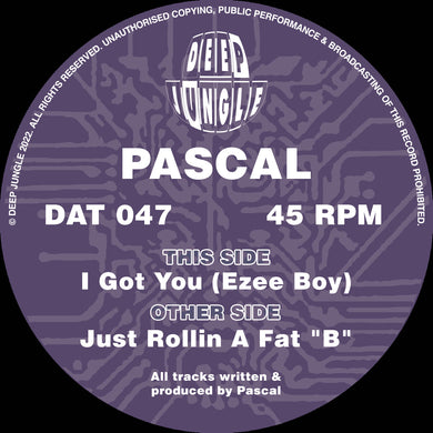 Deep Jungle - Pascal - Just Rollin A Fat “B”/Got You (Ezee Boy) EP  - DAT047- 12