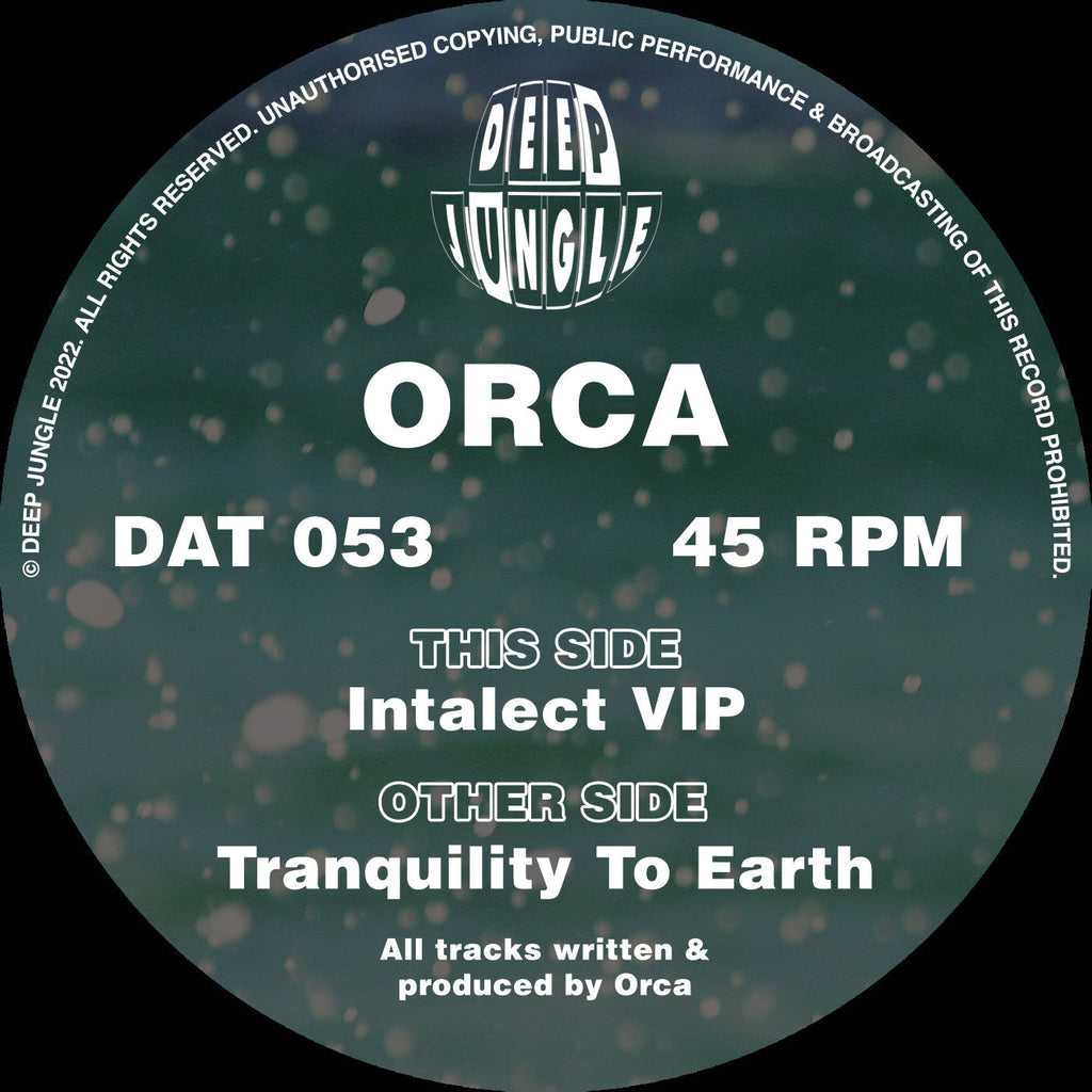 Deep Jungle -  Orca - Tranquility To Earth/Intalect VIP EP  - DAT053 - 12" Vinyl