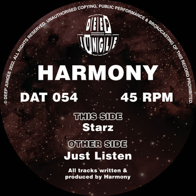 Deep Jungle -  Harmony - Just Listen/Starz EP - DAT054 - 12