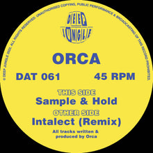 Load image into Gallery viewer, Deep Jungle -  Orca - Intalect (Remix)/Sample &amp; Hold- DAT 061 - 12&quot; Vinyl