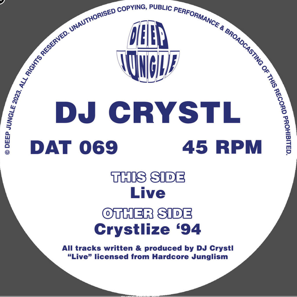 Dj Crystl - Deep Jungle Records - Crystlize '94 EP - DAT069 - 12" Black Vinyl
